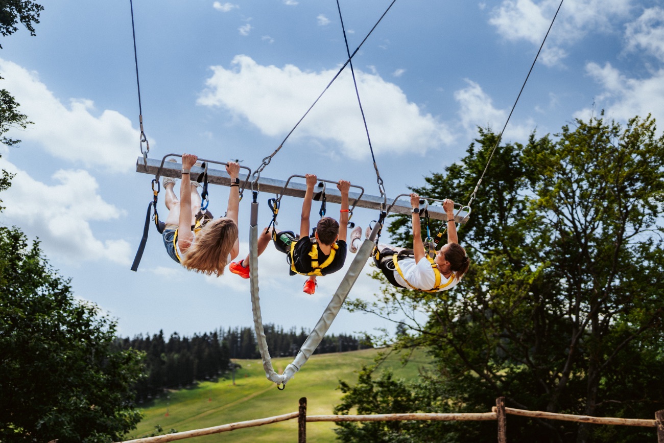 Hojdačka Riders Park Donovaly — pohľad z údolia