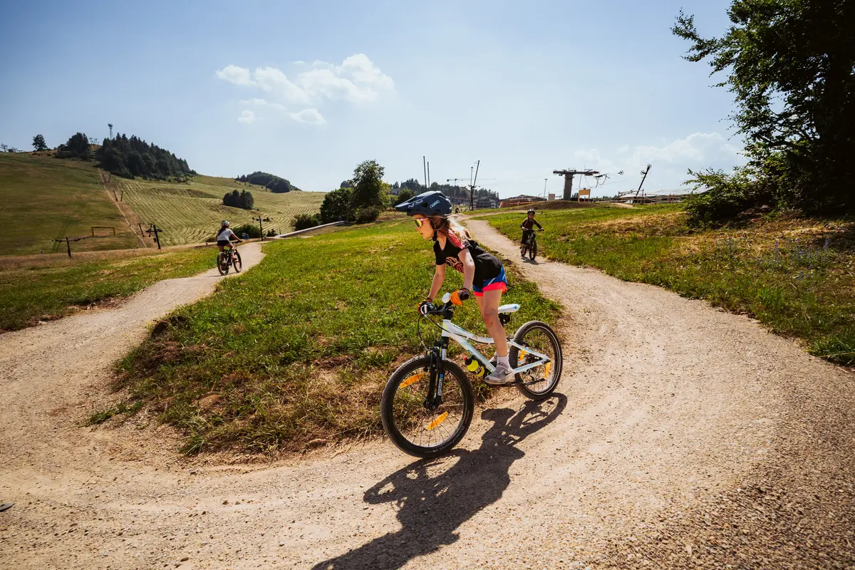 Deti na trailoch v Riders Park Donovaly